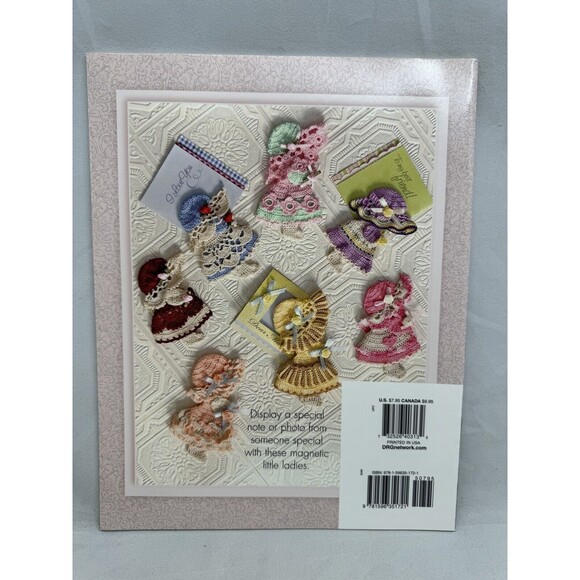 Sunbonnet Sachets Fridgies Magnets Dolls Annies Attic Quirole Crochet Pattern - Picture 2 of 3